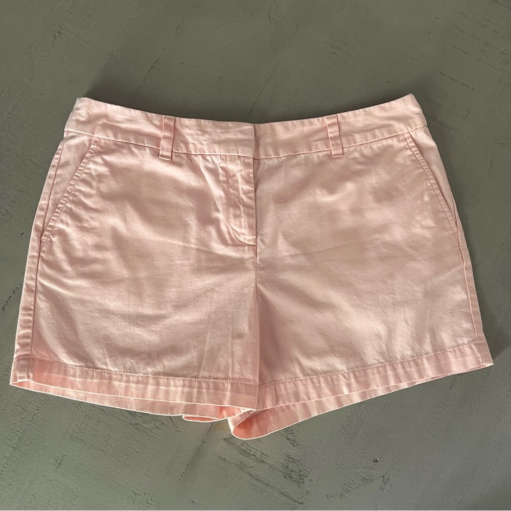 Loft 4” Short Size 10 Pink Peach color 100% Cotton EUC